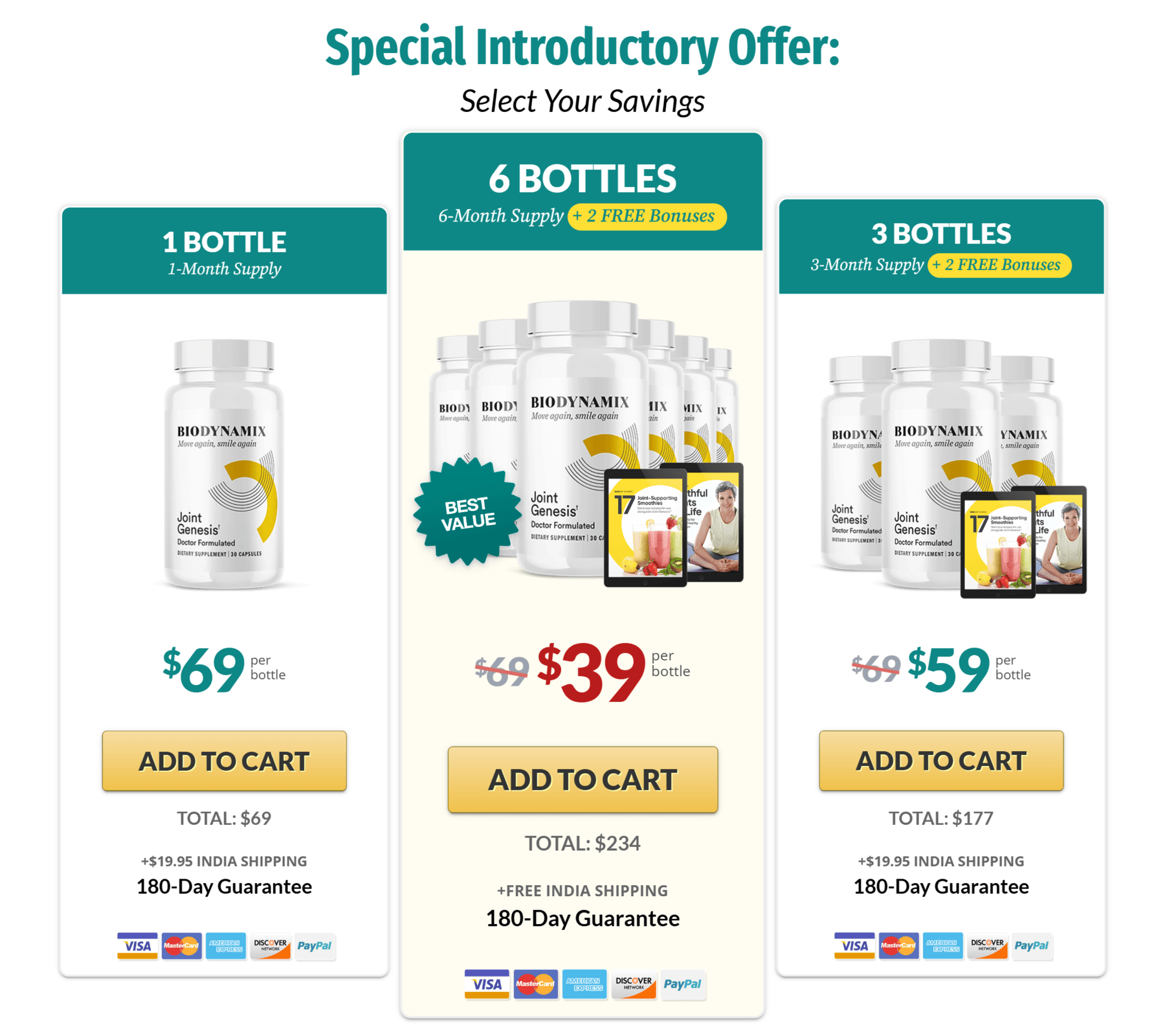 Joint Genesis supplement two bottle